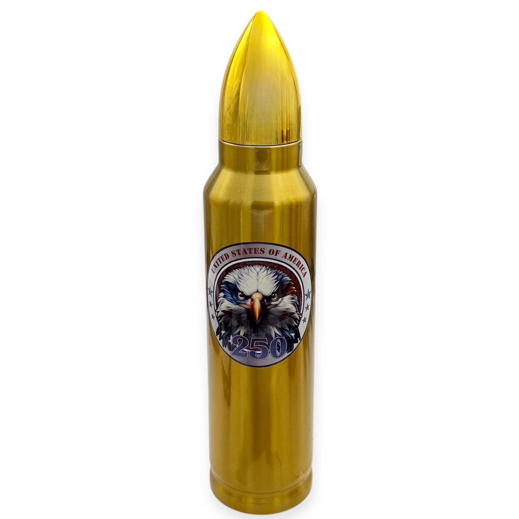 Bullet shaped flasks United States Of America 250 Eagle #2
