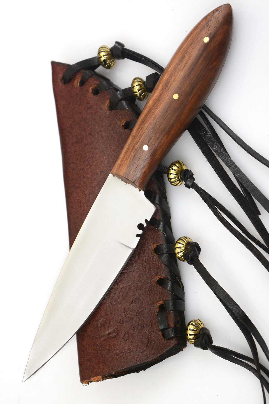6.5 inch Hunting Knife Set W. Leather Case