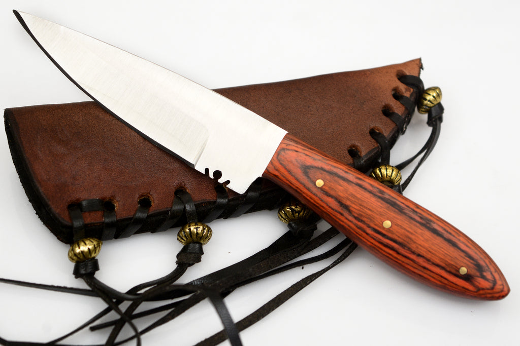 6.5 inch Hunting Knife Set W. Leather Case