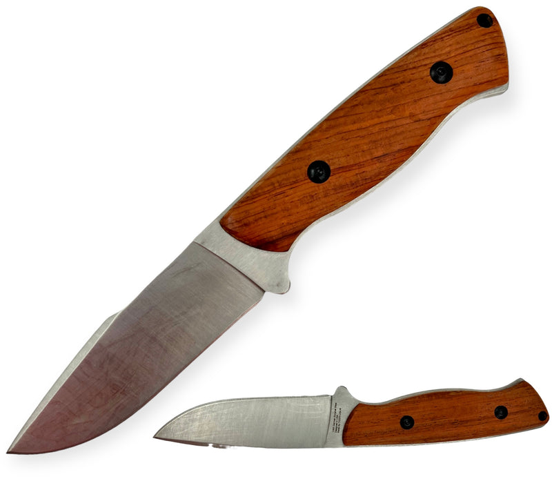 Tiger-USA® Drop Point Wood Handle W Kydex Sheath