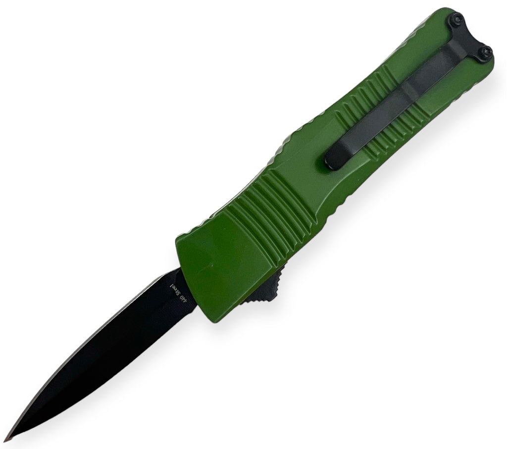 5.0 INC Automatic Knife Drop Point (Green)