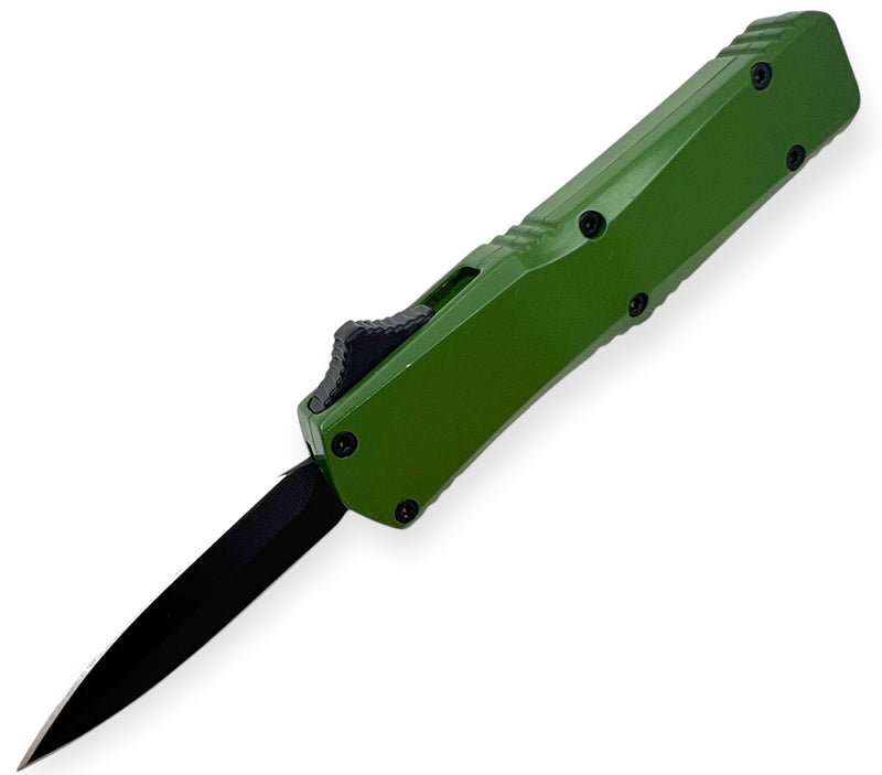 OTF Automatic Knife Drop Point  - (Green)