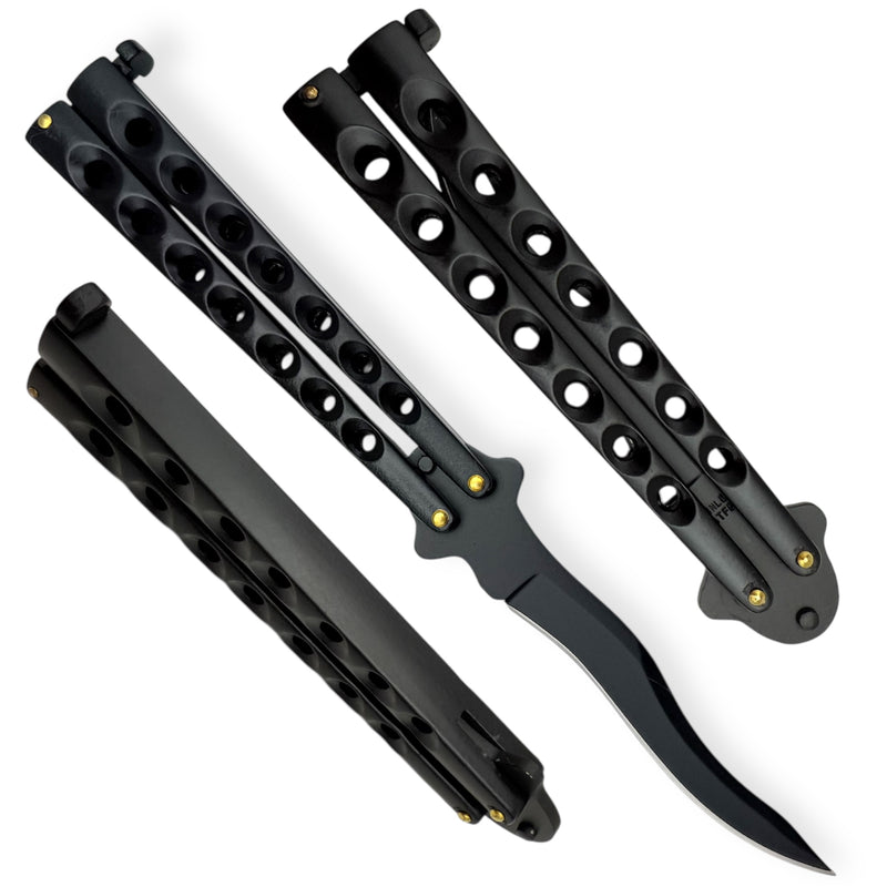 Kriss Blade Butterfly Knife (Black) Made in Taiwan
