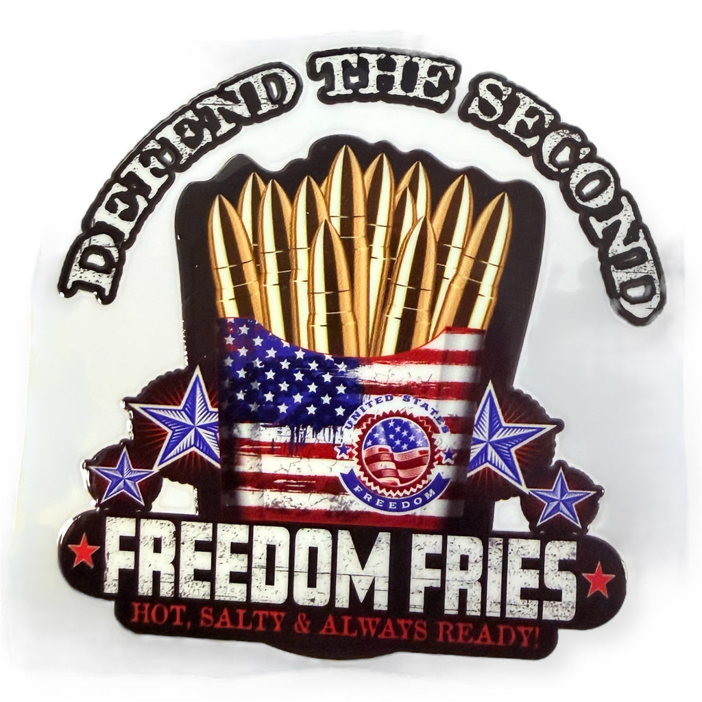 Bullet shaped flasks Freedom Fries