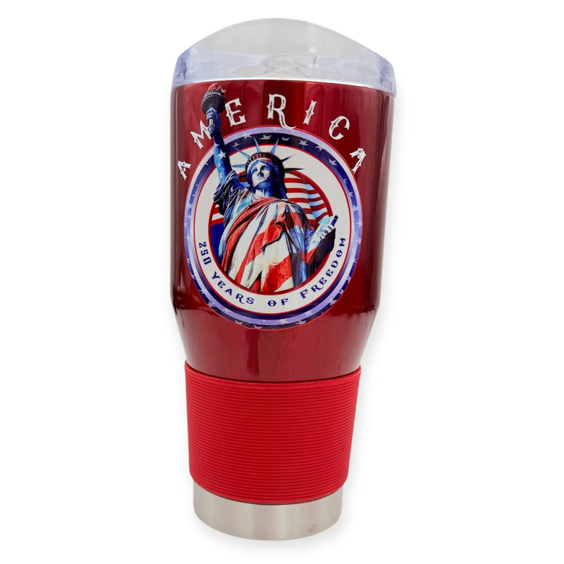 Coolie  Tumbler Red Color 24 OZ Color Customized America