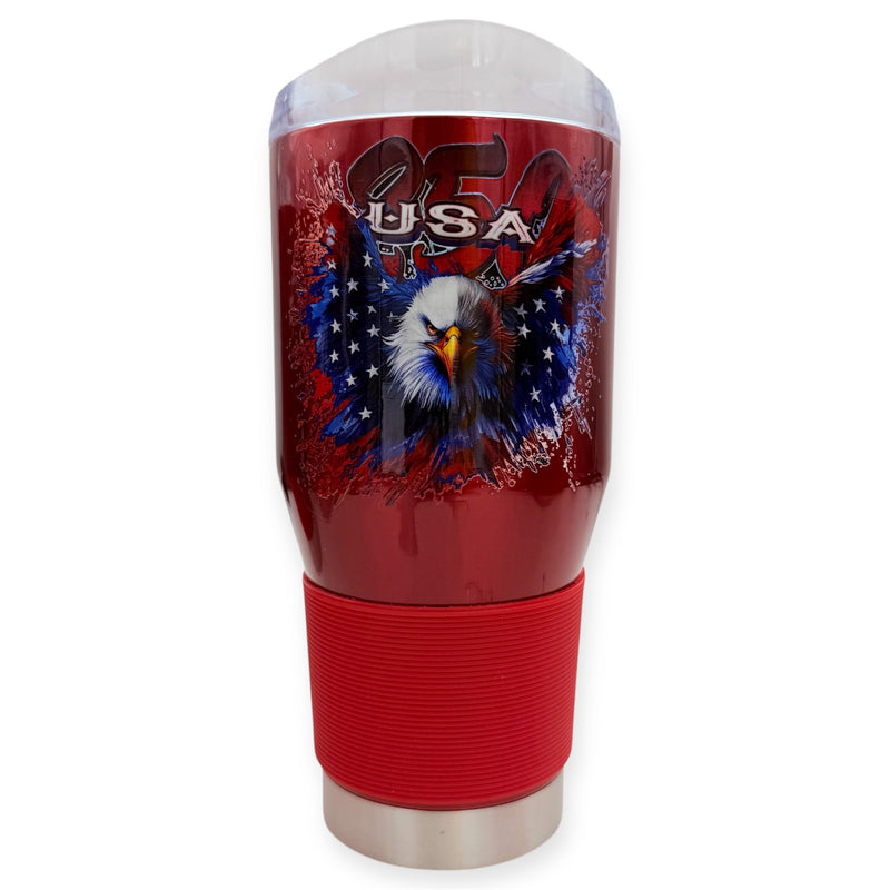 Coolie  Tumbler Red Color 24 OZ Color Customized 250 American Eagle