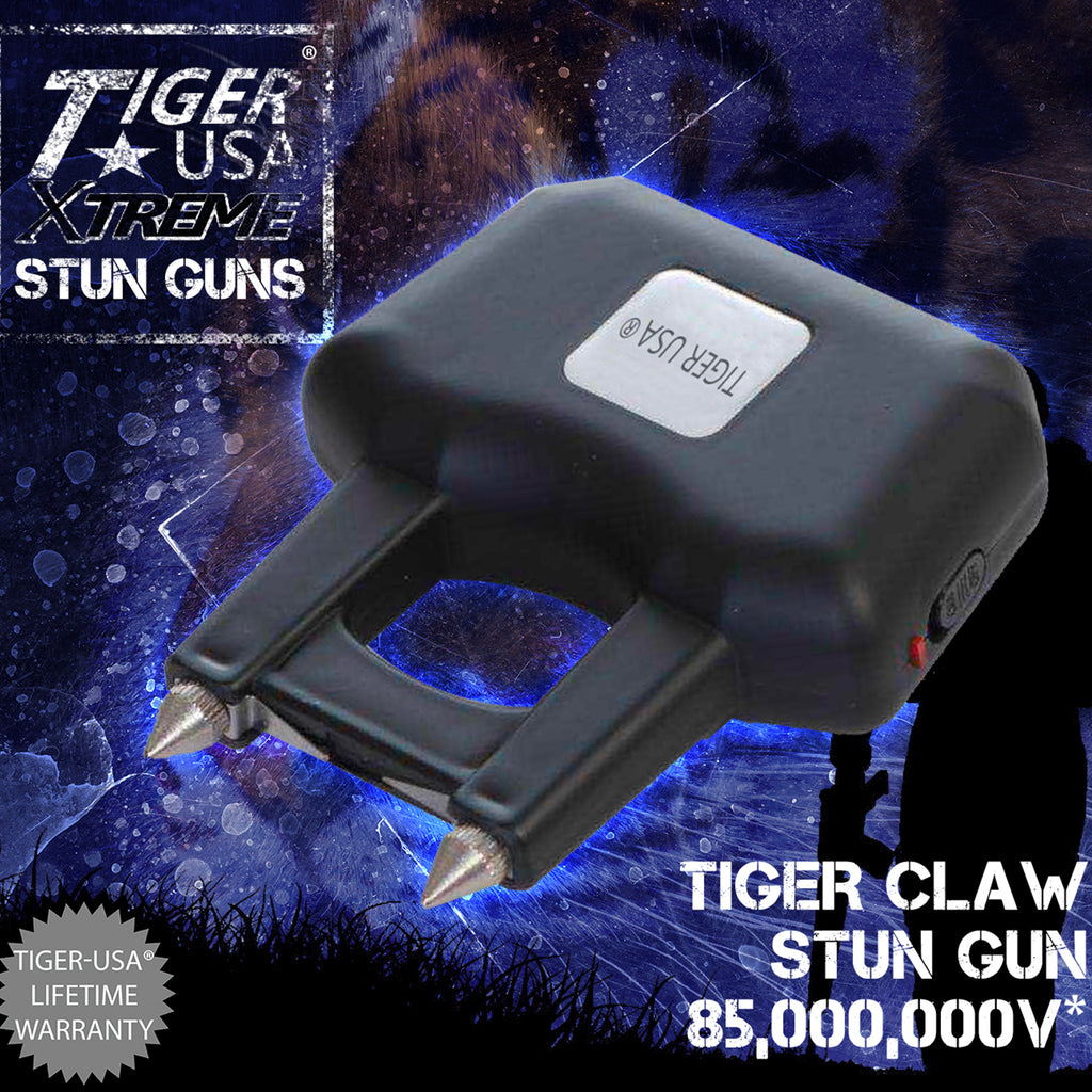Black 85 Mill Volt Tiger-USA Xtreme Tiger Claw Stun Gun