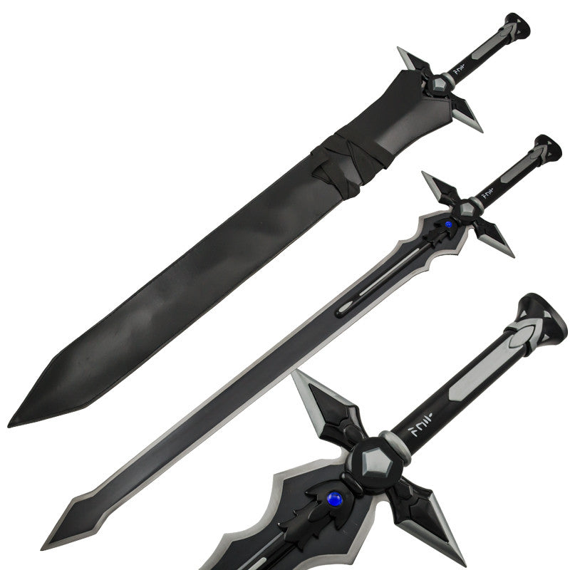 Black Blue Jewel Fantasy Sword and Sheath, , Panther Trading Company- Panther Wholesale