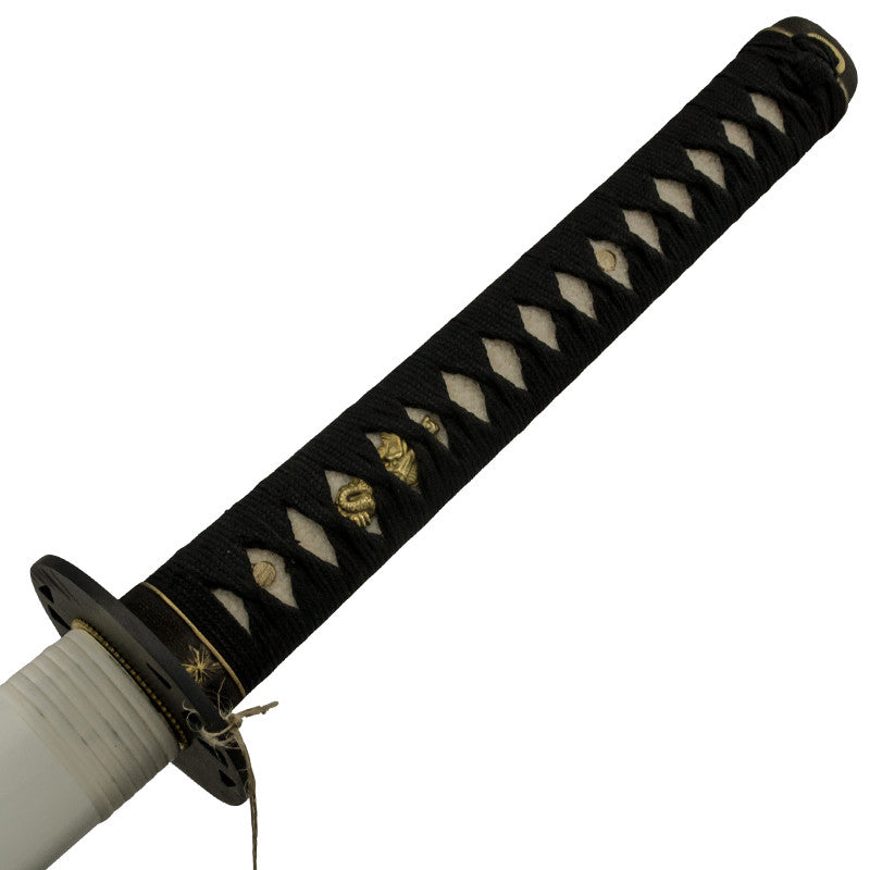 Black, Silver, and Gold Katana Sword with Scabbard, , Panther Trading Company- Panther Wholesale