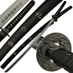 期間限定値下げ 刀KATANA JPシリーズ 硬式 外野 BlackandSilverKatanaSwordwithC