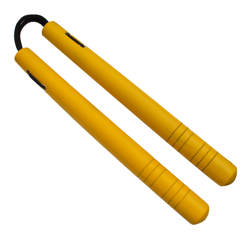 Martial Arts Nunchucks (Natural Wood Yellow), , Panther Trading Company- Panther Wholesale