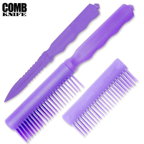 Plastic Comb Knife (Purple), , Panther Trading Company- Panther Wholesale