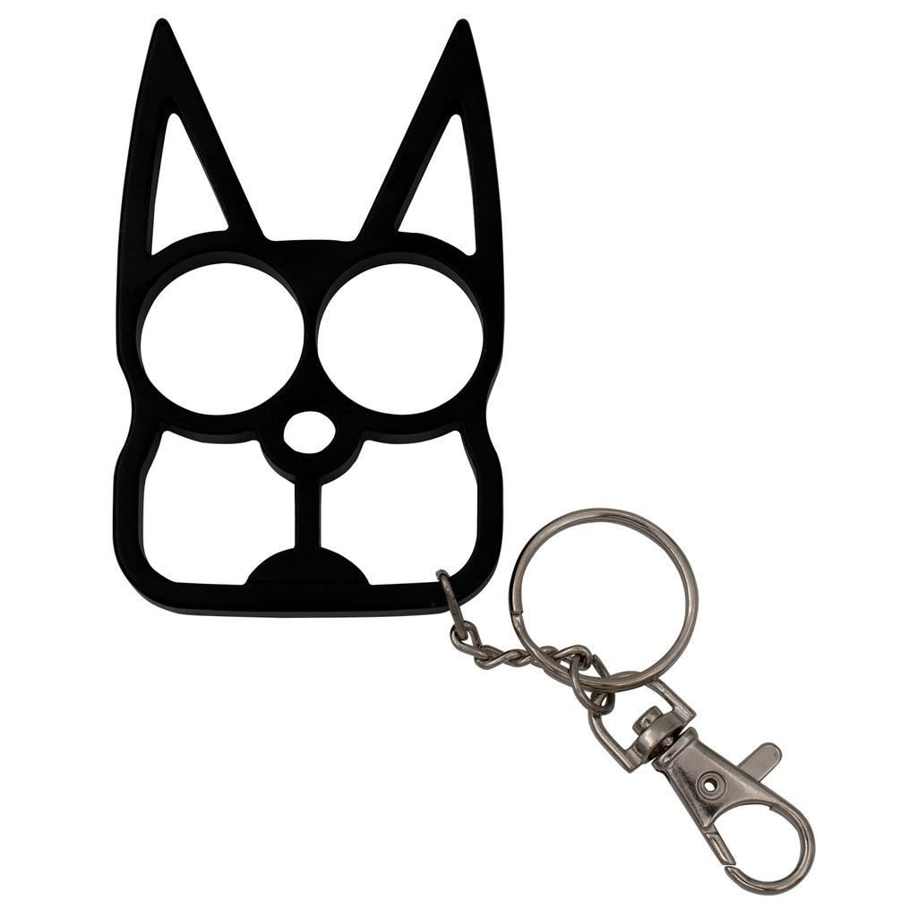 Cat Public Safety Keychain  Black