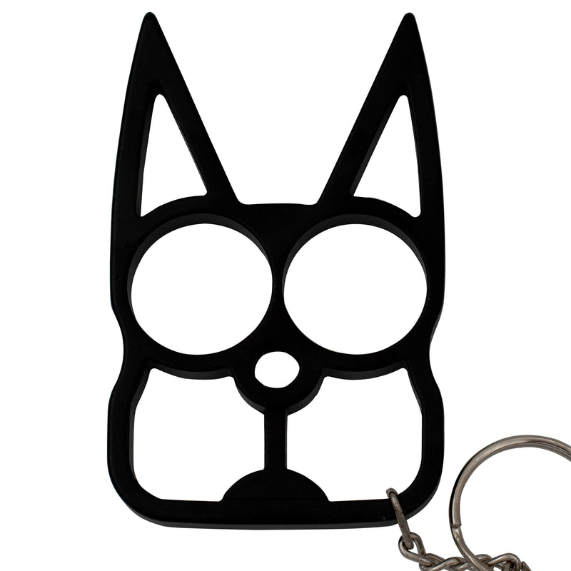 Cat Public Safety Keychain  Black