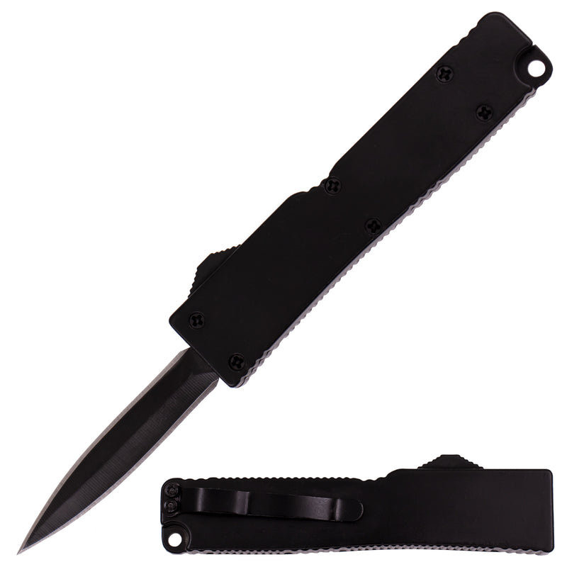 5 Inch OTF Automatic Knife Firecracker A1 - Black