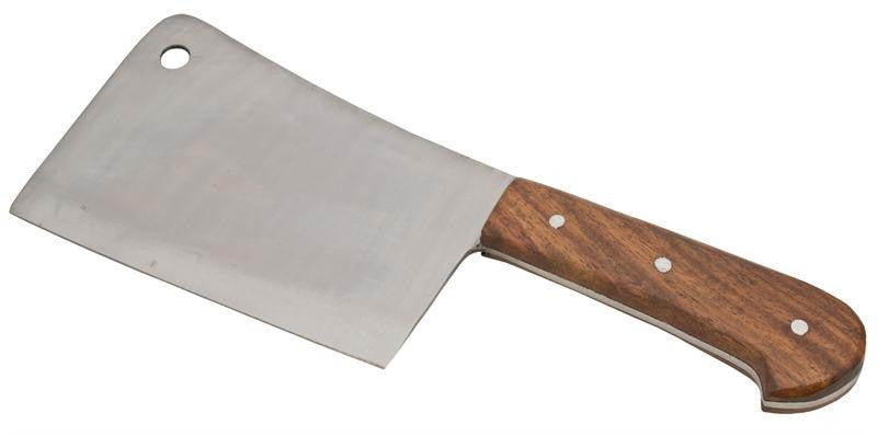 Wooden Handle 11 Inch Meat Cleaver with Full Tang Blade, , Panther Trading Company- Panther Wholesale
