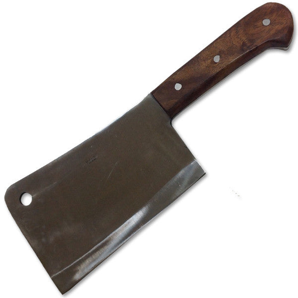 Wooden Handle 11 Inch Meat Cleaver with Full Tang Blade, , Panther Trading Company- Panther Wholesale