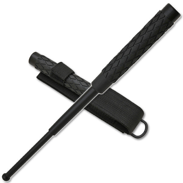 16 Inch Baton public safety Solid Steel Police Stick W/Case, , Panther Trading Company- Panther Wholesale