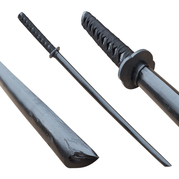 Jet Black Bokken Wood Practice Sword – Panther Wholesale