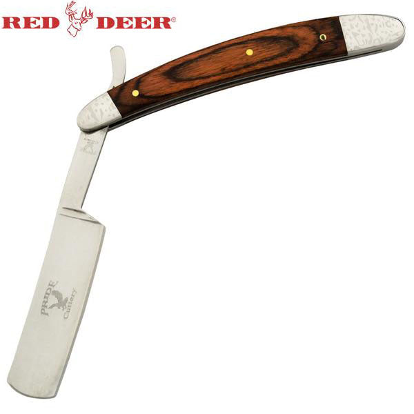 10 Inch Red Deer® Straight Razor - Wood.