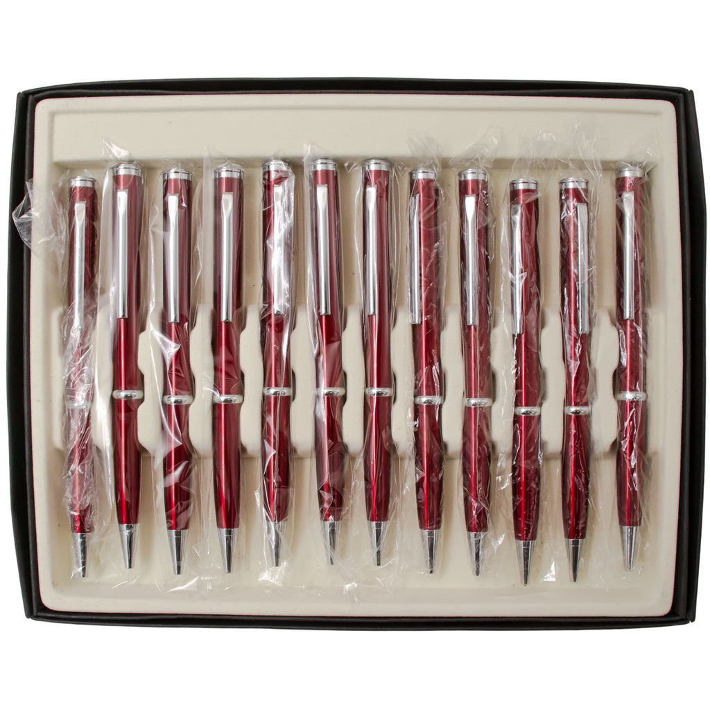 Pen Knife 12 PIECES Set - Red