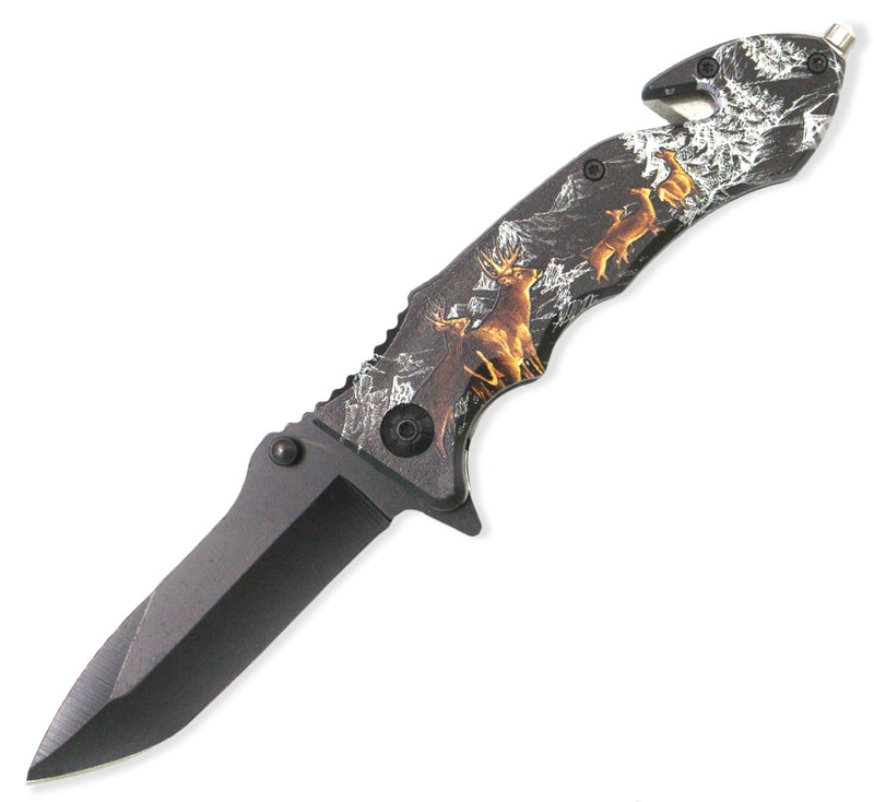 Tiger-USA® Spring Assisted DEER TANTO