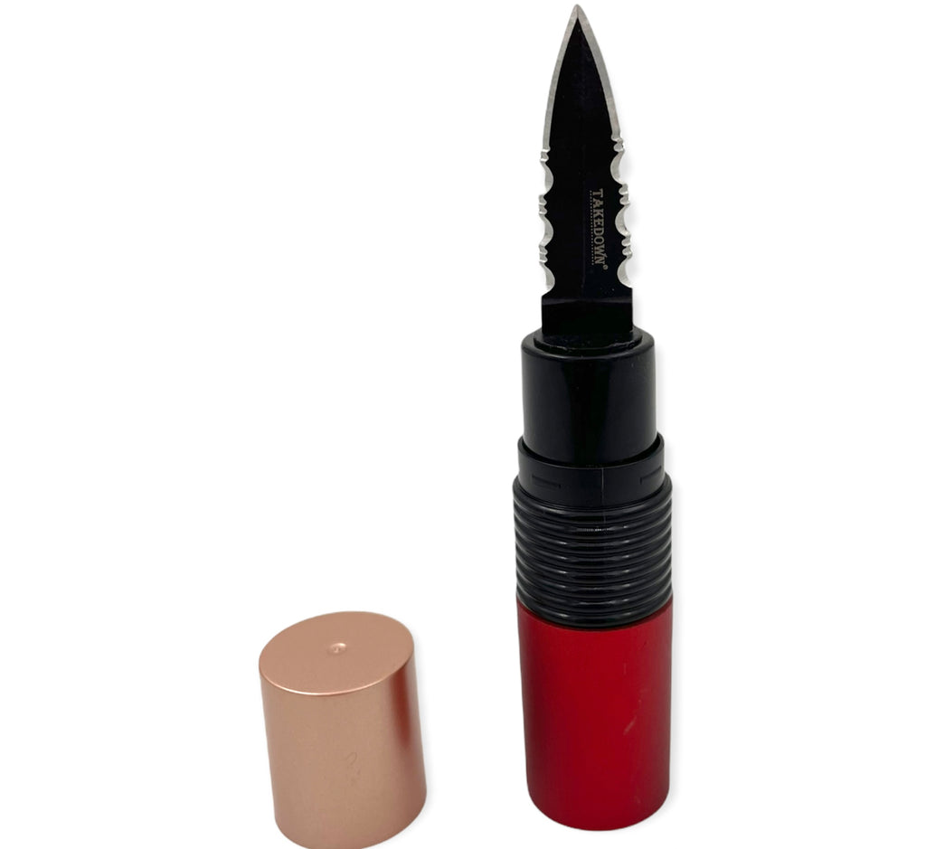 4.5 Inch Pucker-Up Lipstick Knife (GOLD, BLACK, RED)
