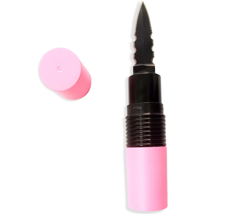 4.5 Inch Pucker-Up Lipstick Knife (LIGHT PINK )