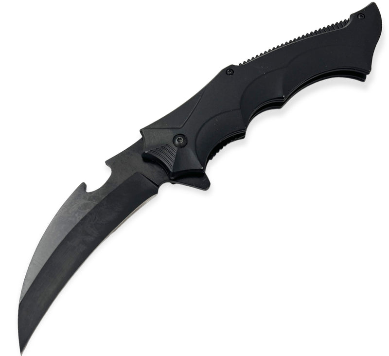 Tiger Usa®   Spring Assisted  Knife - BLACK