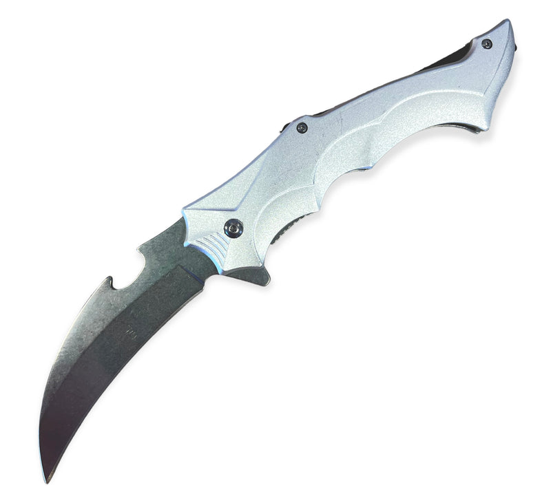 Tiger Usa®   Spring Assisted  Knife - SILVER