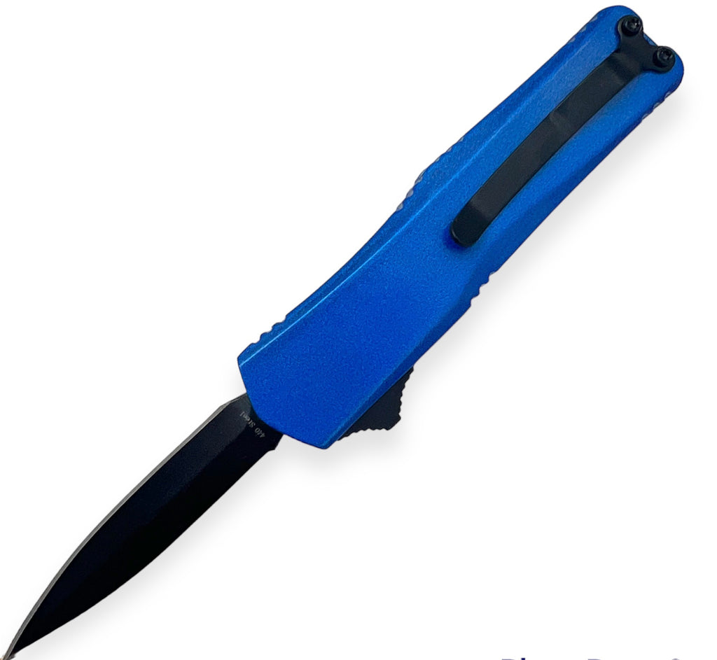 OTF Automatic Knife Drop Point  - Blue