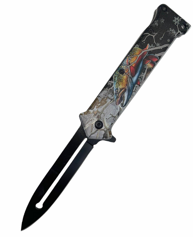Tiger-USA Spring Assisted Knife FISH