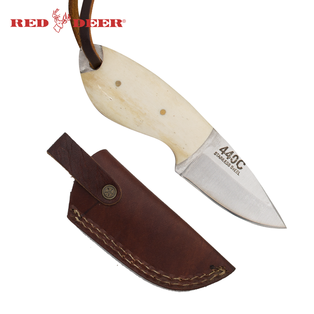 Red Deer® Full Tang 5 Inch Bone Hunting Knife