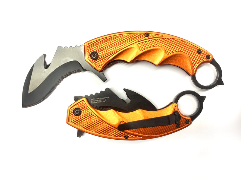 Orange Folding Knife