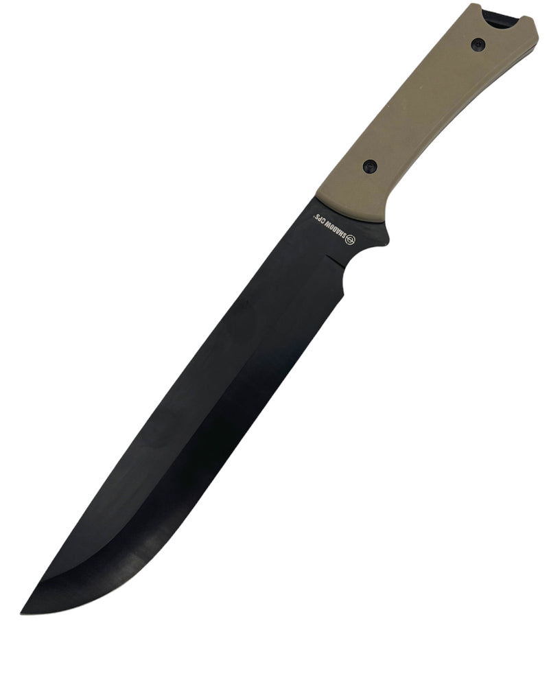 Shadow Ops® COMBATIBLE machete with case (TAN)