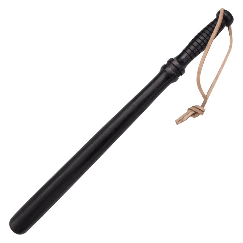 Red Deer Wooden Tire Knocker 24 Inches Classic Design with Leather Carrying Strap and Onyx Black Wood Finish