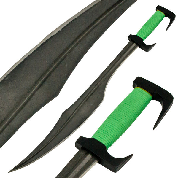Z-Slayer Full Tang Sword with Green Paracord – Panther Wholesale