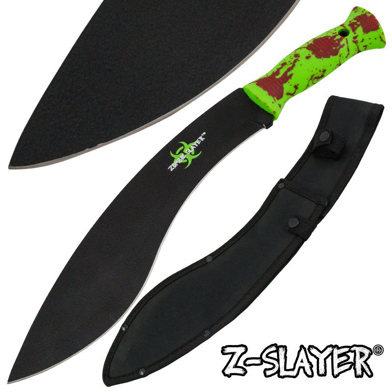 Z-Slayer Undead Blood Gurkha Kukri Full Tang Machete, , Panther Trading Company- Panther Wholesale