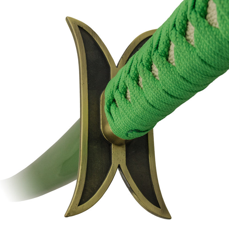 Zombified Green Katana Sword with Scabbard, , Panther Trading Company- Panther Wholesale