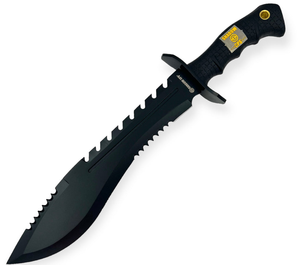 Shadow Ops® Tactical Knife  Black Green Handle