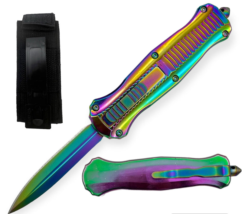 7.75 inch Otf Rainbow  w/ Nylon Sheath