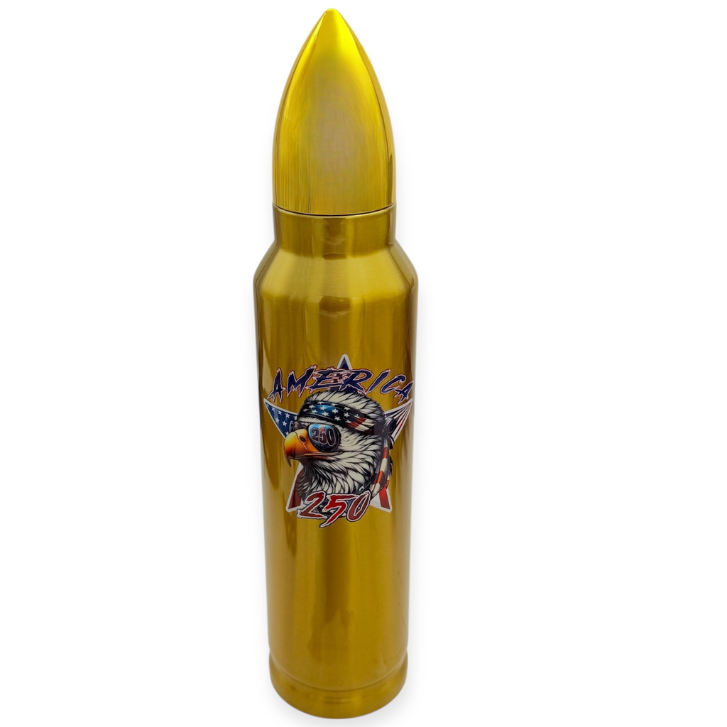 Bullet shaped flasks  America 250 Eagle