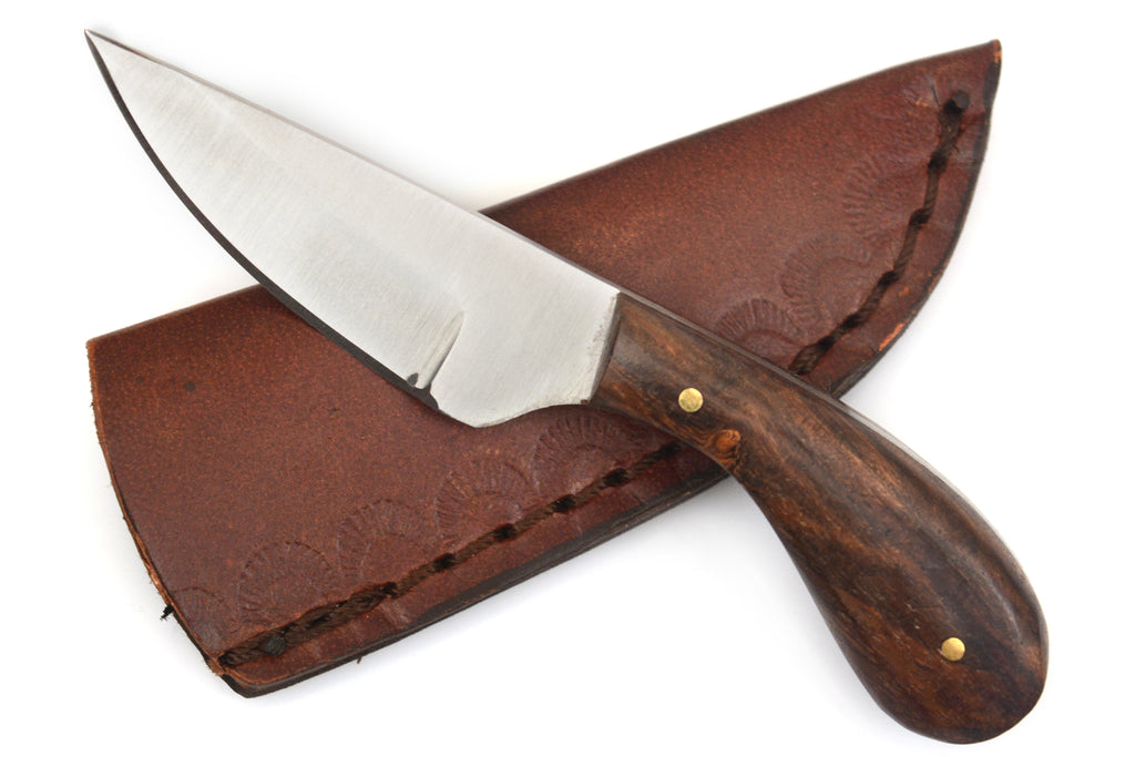 4.5 inch  Hunting Knife Set W. Leather Case