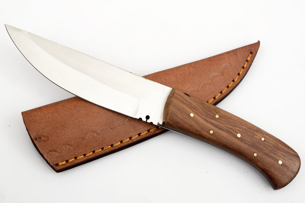 8.5 inch Hunting Knife Set W. Leather Case