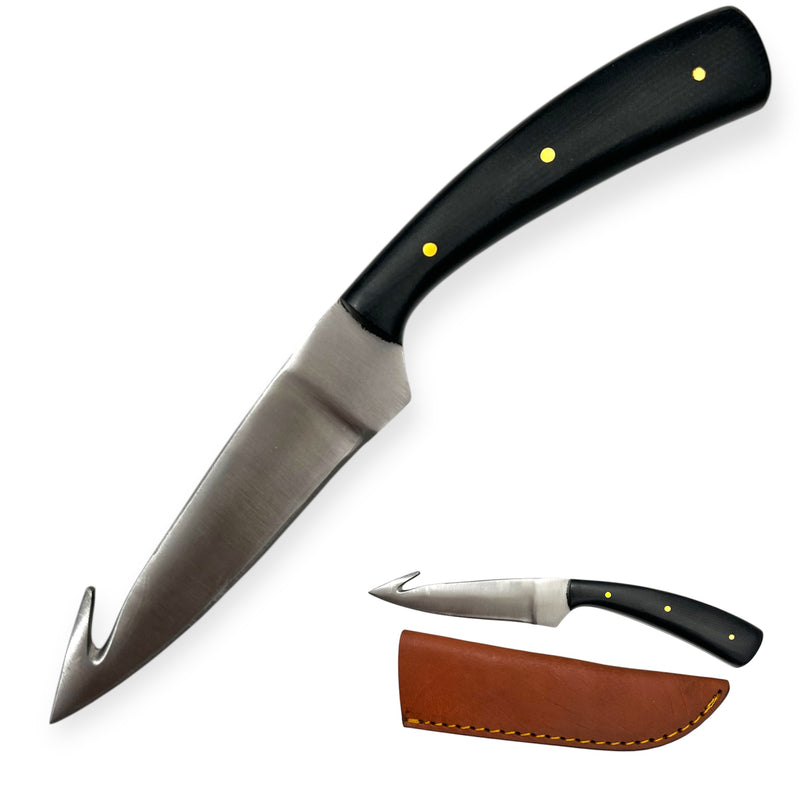 Red Deer®  Hut Hook Hunting Knife Black