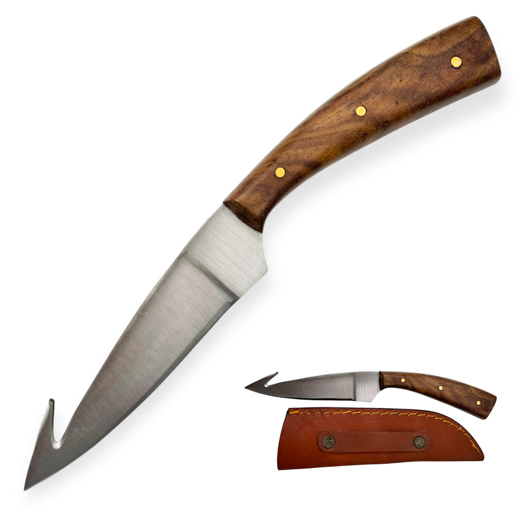 Red Deer®  Hut Hook Hunting Knife Wood Handle