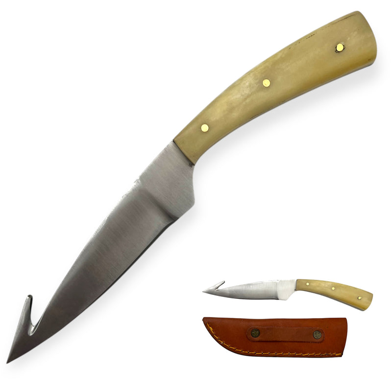 Red Deer®  Hut Hook Hunting Knife Bone Handle