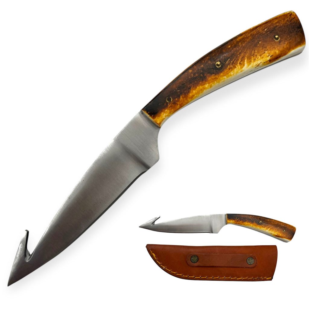 Red Deer®  Hut Hook Hunting Knife Bone Handle