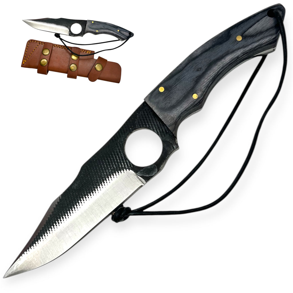 Red Deer®  Striker Knife Black Wood Handle