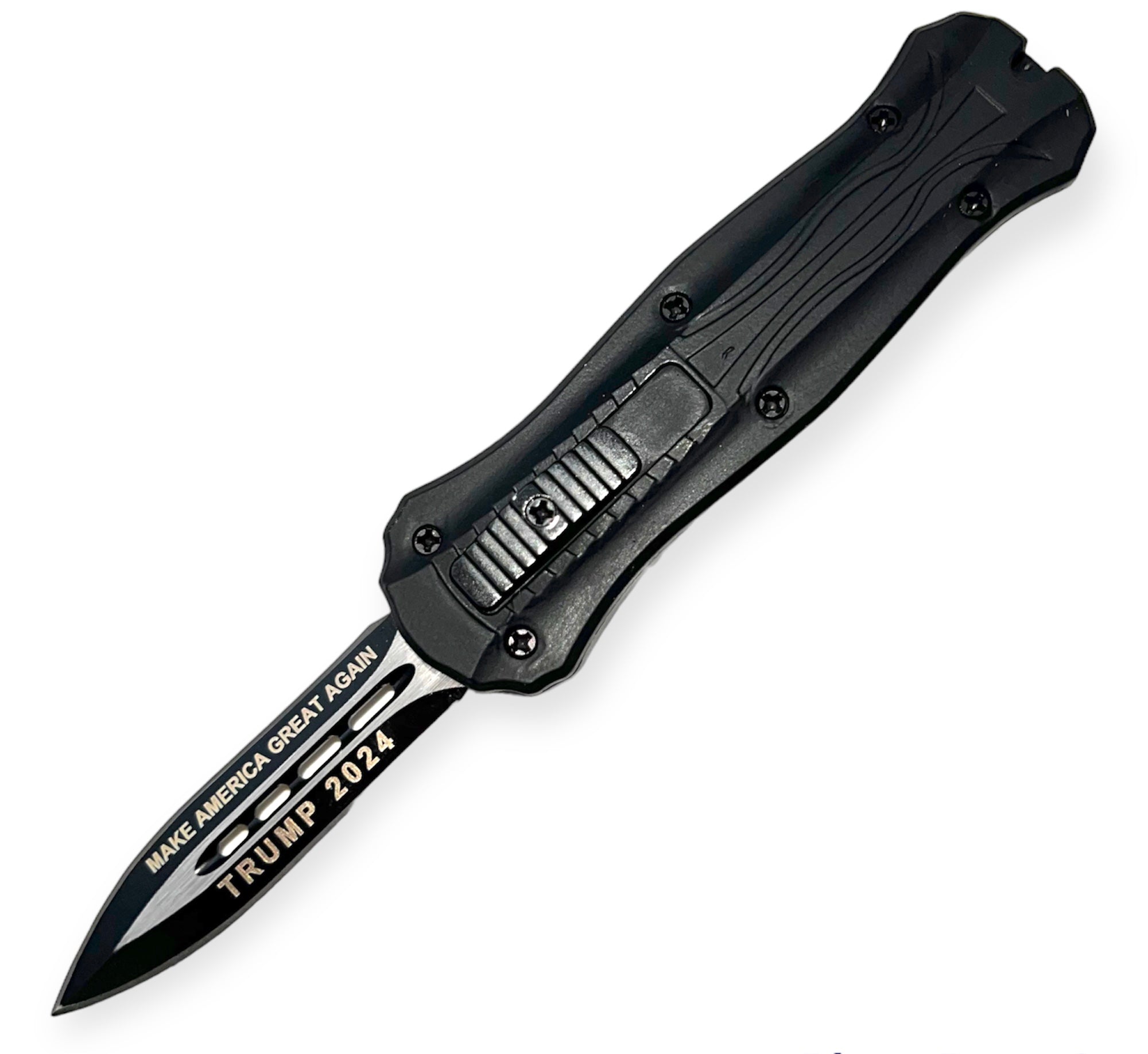 Mini Black Automatic OTF Knife Stainless Steel